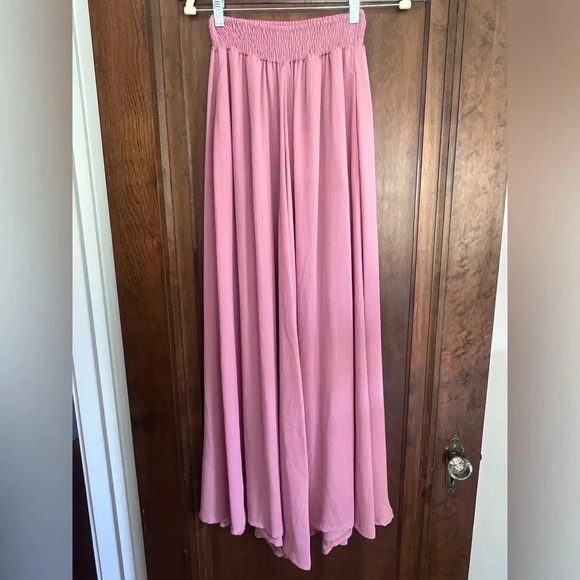 Misa Los Angeles Pants - Misa Los Angeles Blush Pink Pilar Wide Leg Pants Women Size XS, S, M